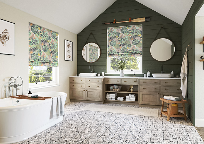 Osaka, Mint - Twist&Fit Roman Blind - Image 6